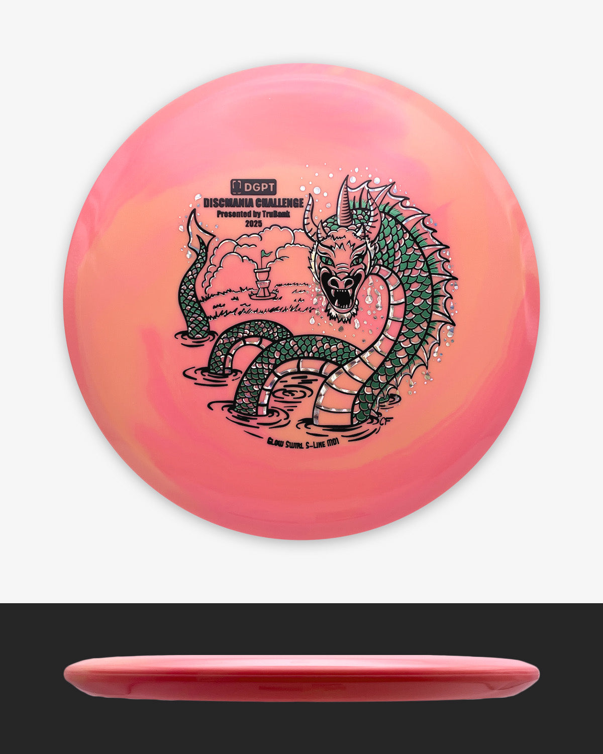 Discmania Glow Swirl S-Line MD1 - 2025 Discmania Challenge Edition