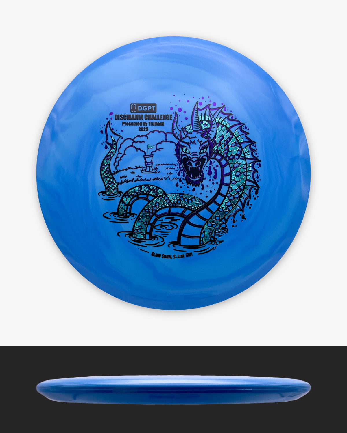Discmania Glow Swirl S-Line MD1 - 2025 Discmania Challenge Edition