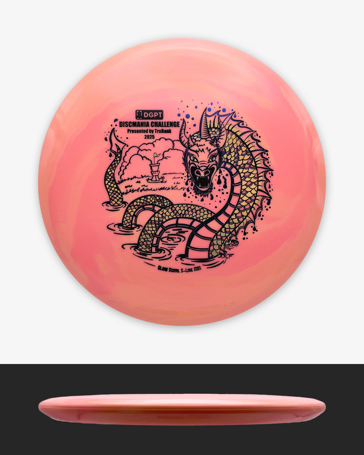 Discmania Glow Swirl S-Line MD1 - 2025 Discmania Challenge Edition