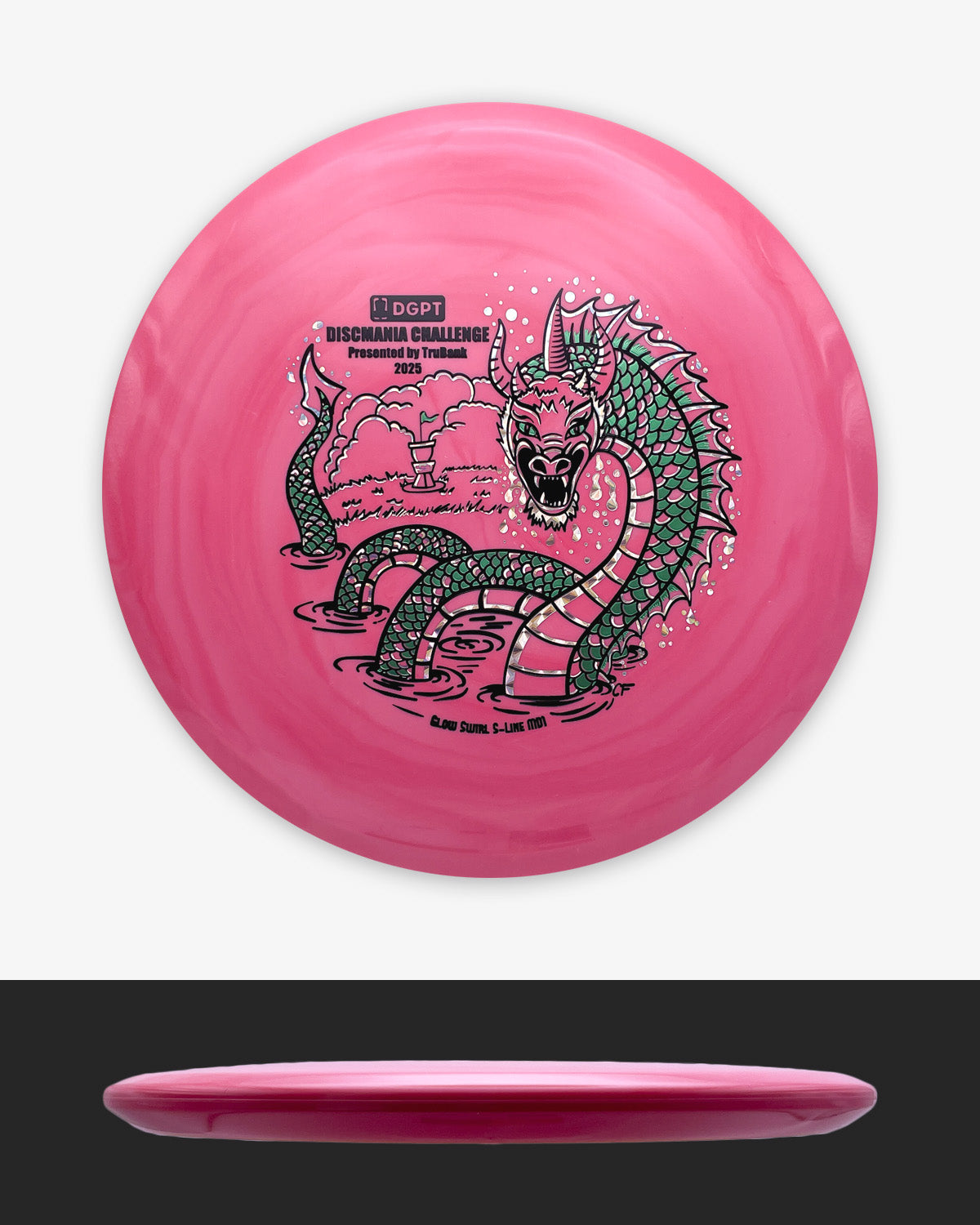 Discmania Glow Swirl S-Line MD1 - 2025 Discmania Challenge Edition