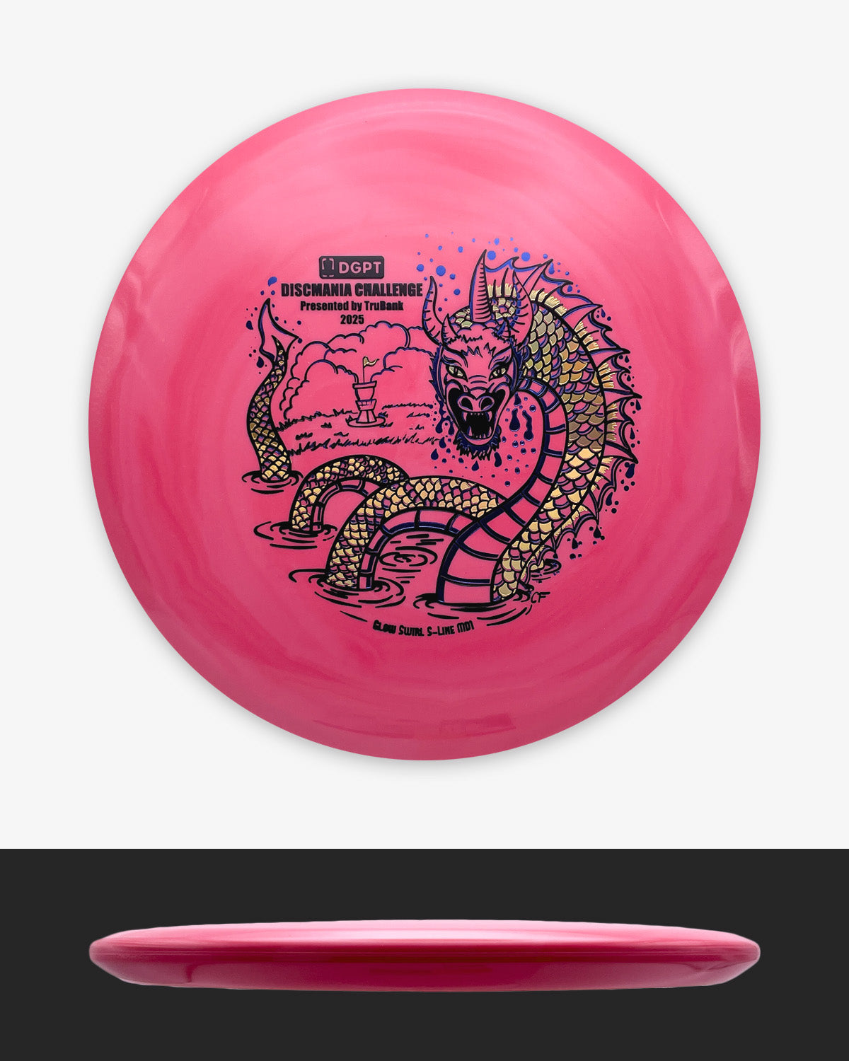 Discmania Glow Swirl S-Line MD1 - 2025 Discmania Challenge Edition