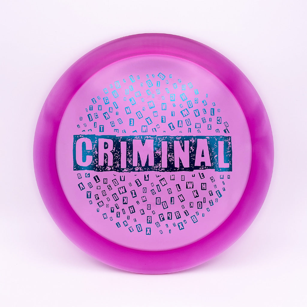 Dynamic Discs Lucid Ice Criminal with Ransom Stamp