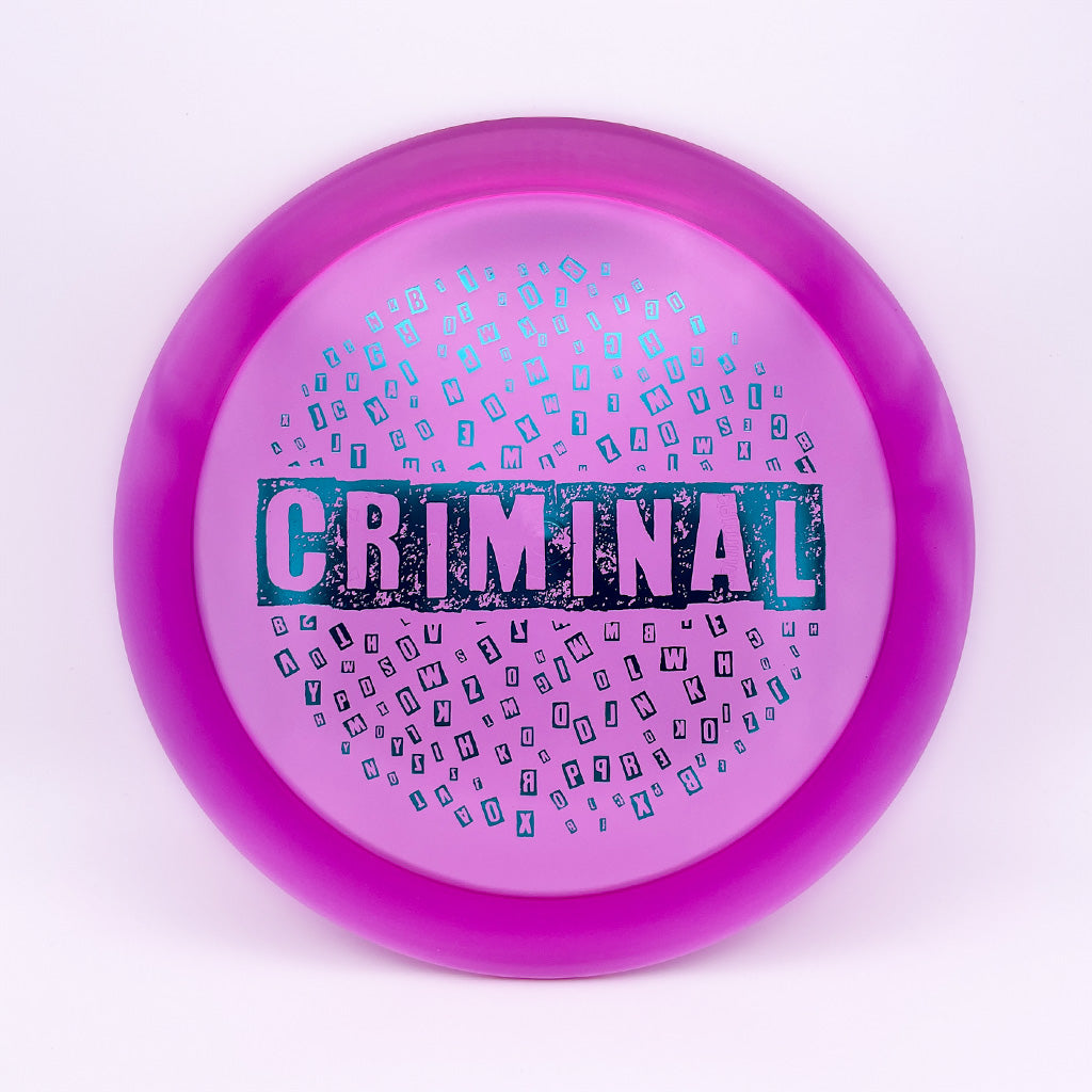 Dynamic Discs Lucid Ice Criminal with Ransom Stamp