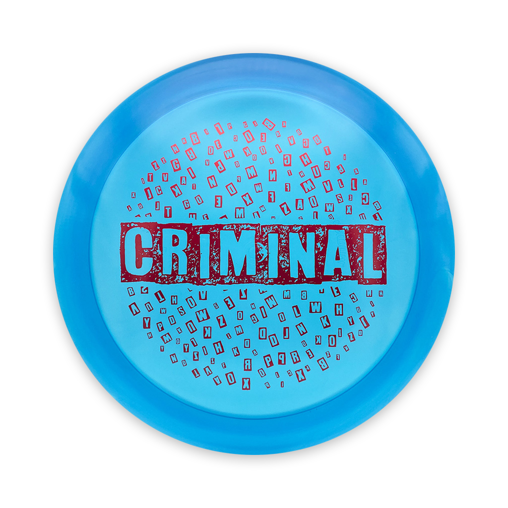Dynamic Discs Lucid Ice Criminal with Ransom Stamp