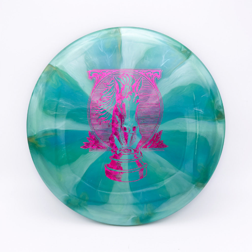 Mint Discs Swirly Sublime Mustang with the Portrait of a Knight Stamp