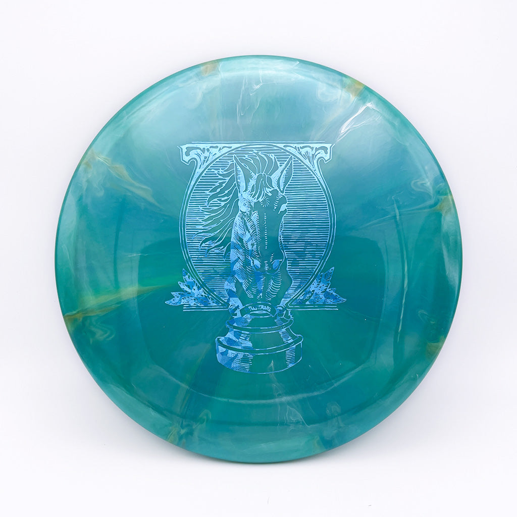 Mint Discs Swirly Sublime Mustang with the Portrait of a Knight Stamp