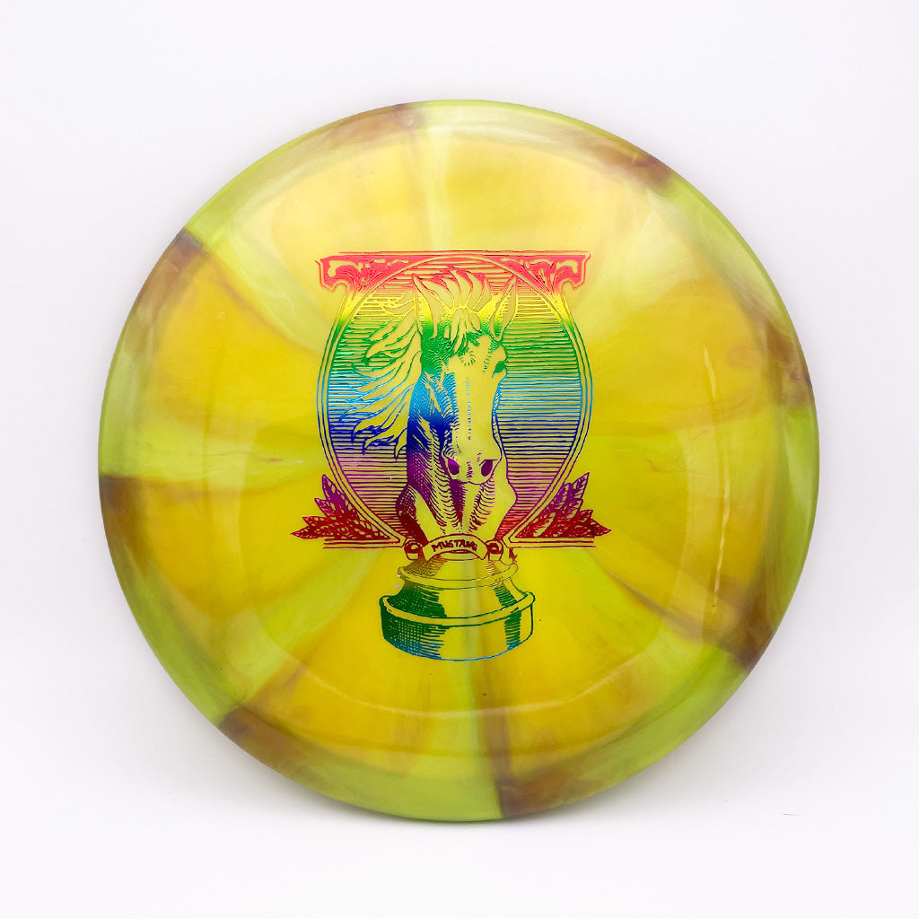 Mint Discs Swirly Sublime Mustang with the Portrait of a Knight Stamp