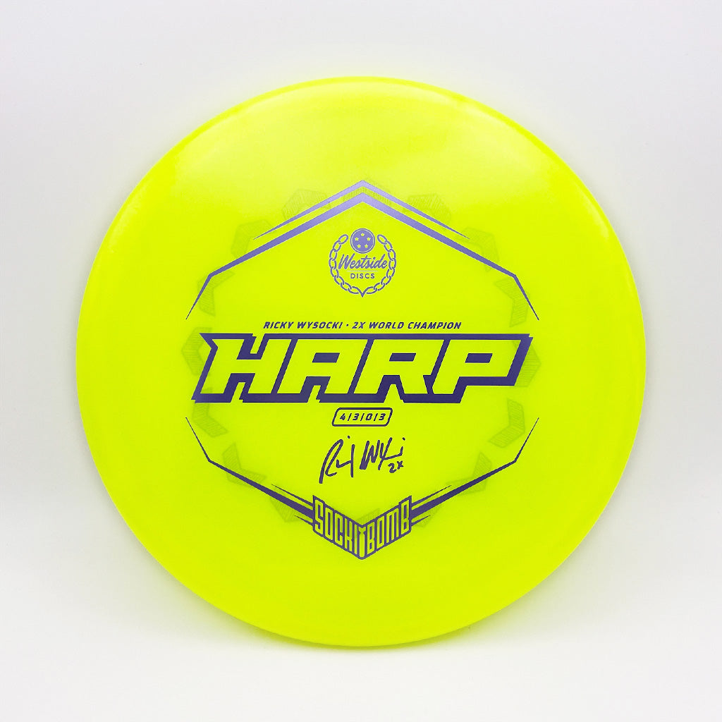 Westside Discs VIP Ice Glimmer Harp with Sockibomb Bottom Stamp