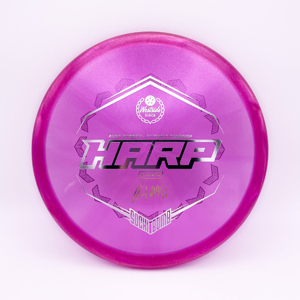 Westside Discs VIP Ice Glimmer Harp with Sockibomb Bottom Stamp