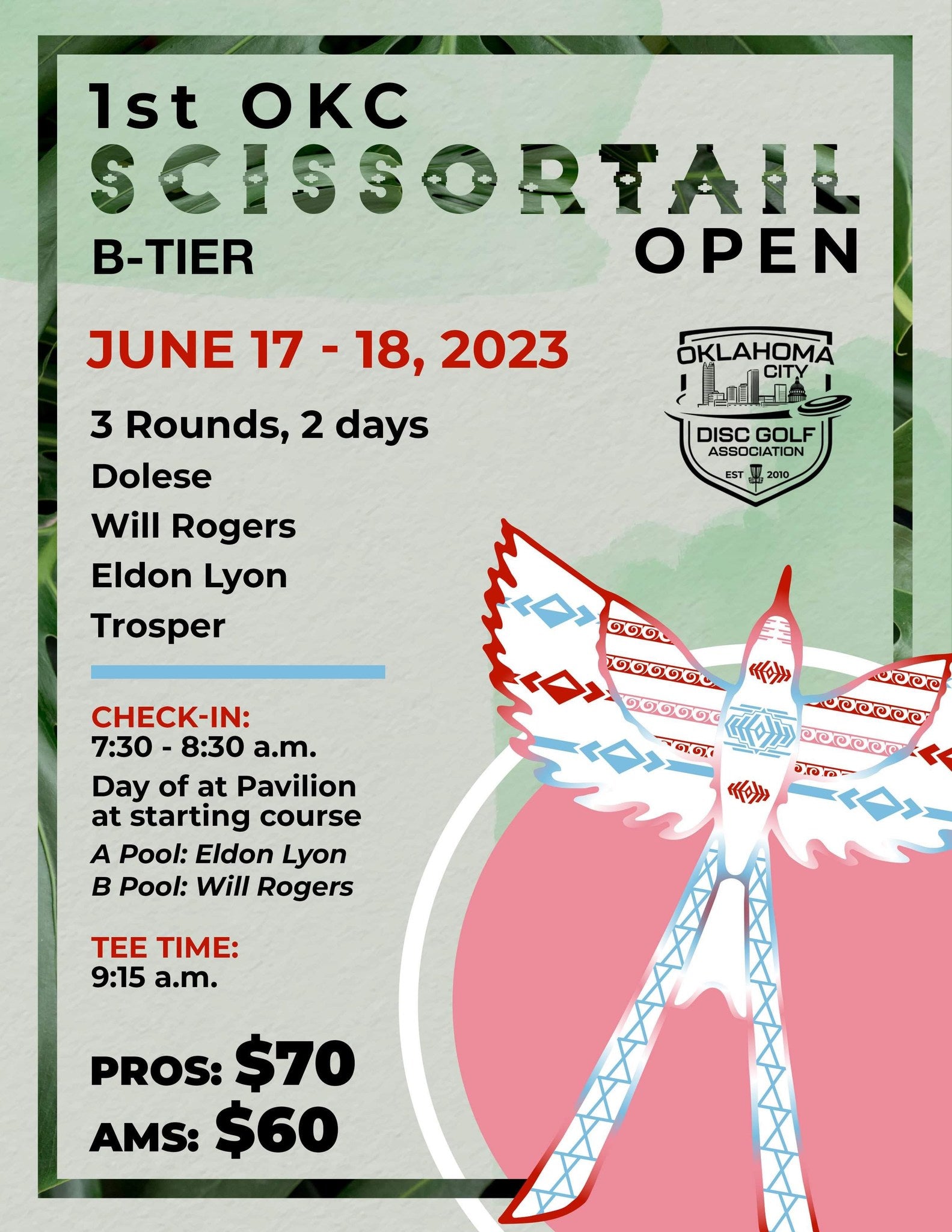 1st Annual Scissortail Open Disc Golf Tournament