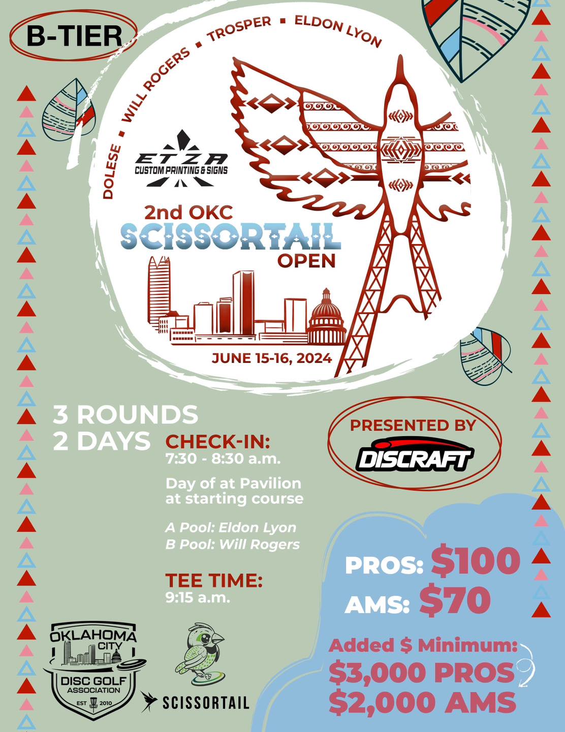 2nd Annual Scissortail Open Disc Golf Tournament