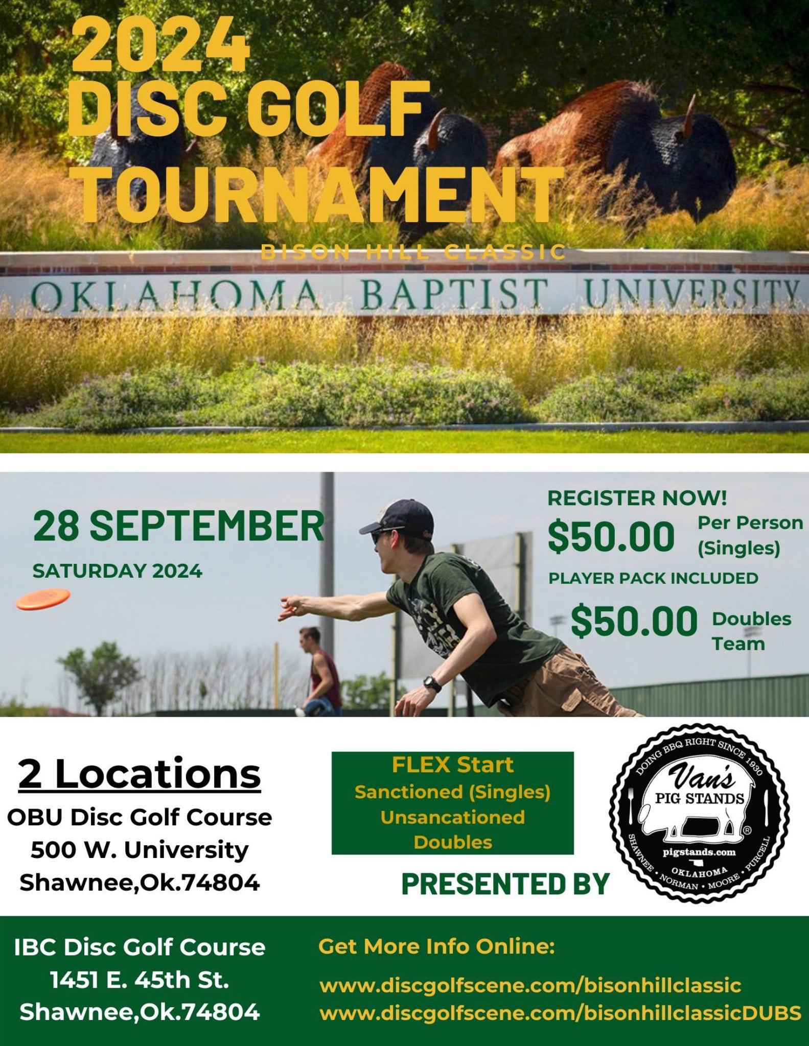 2024 Bison Hill Classic Disc Golf Tournament