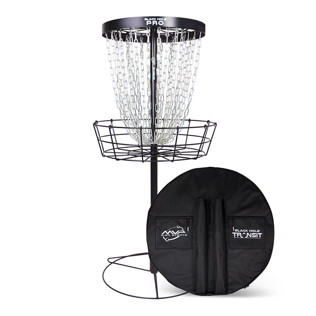 Black Hole Pro Disc Golf Basket with Transit Case