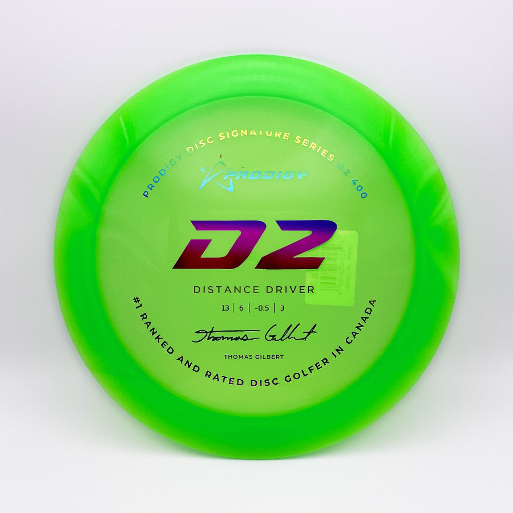 Prodigy Disc 400 Plastic D2 - Thomas Gilbert Signature Series