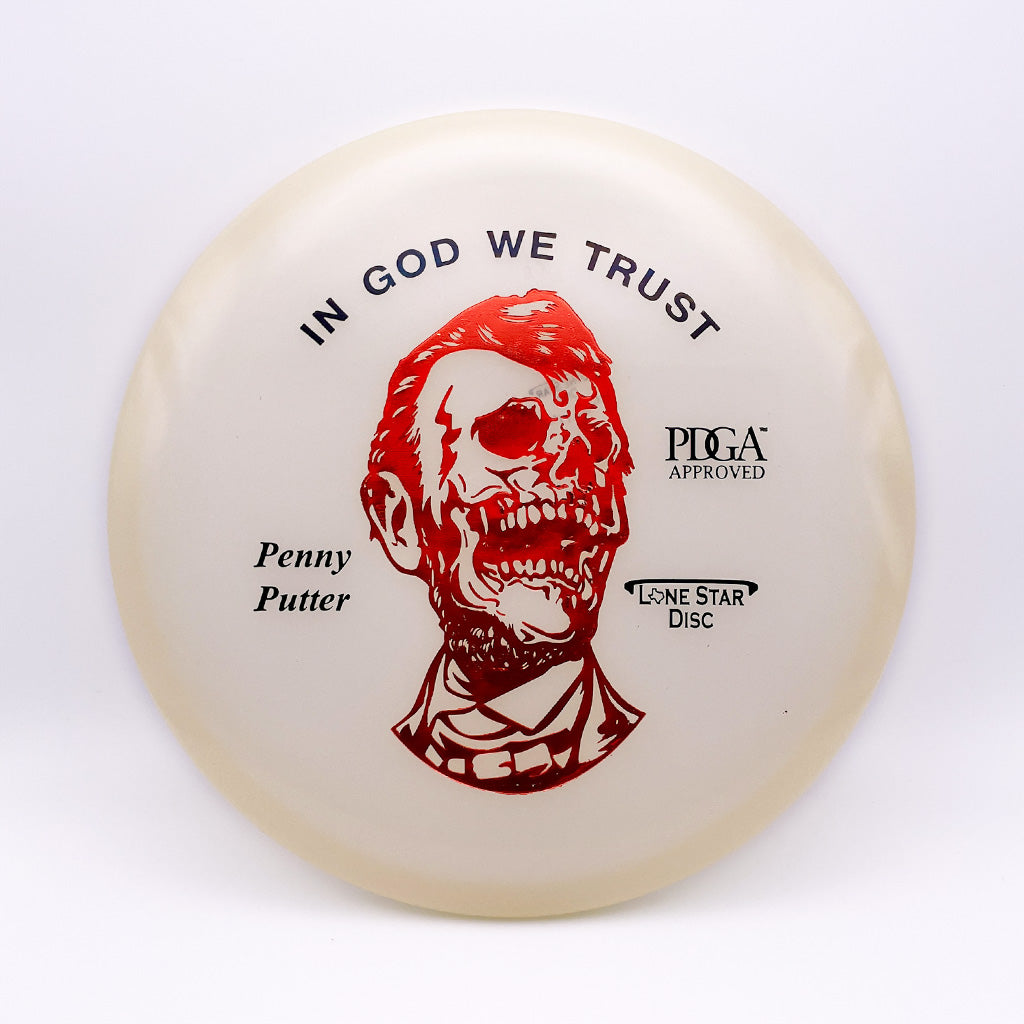 Lone Star Disc Zombie Abe Glow Penny Putter