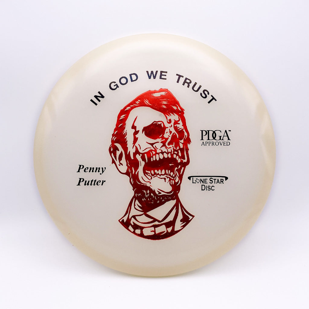 Lone Star Disc Zombie Abe Glow Penny Putter