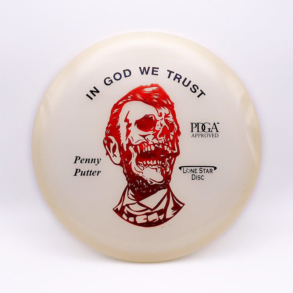 Lone Star Disc Zombie Abe Glow Penny Putter