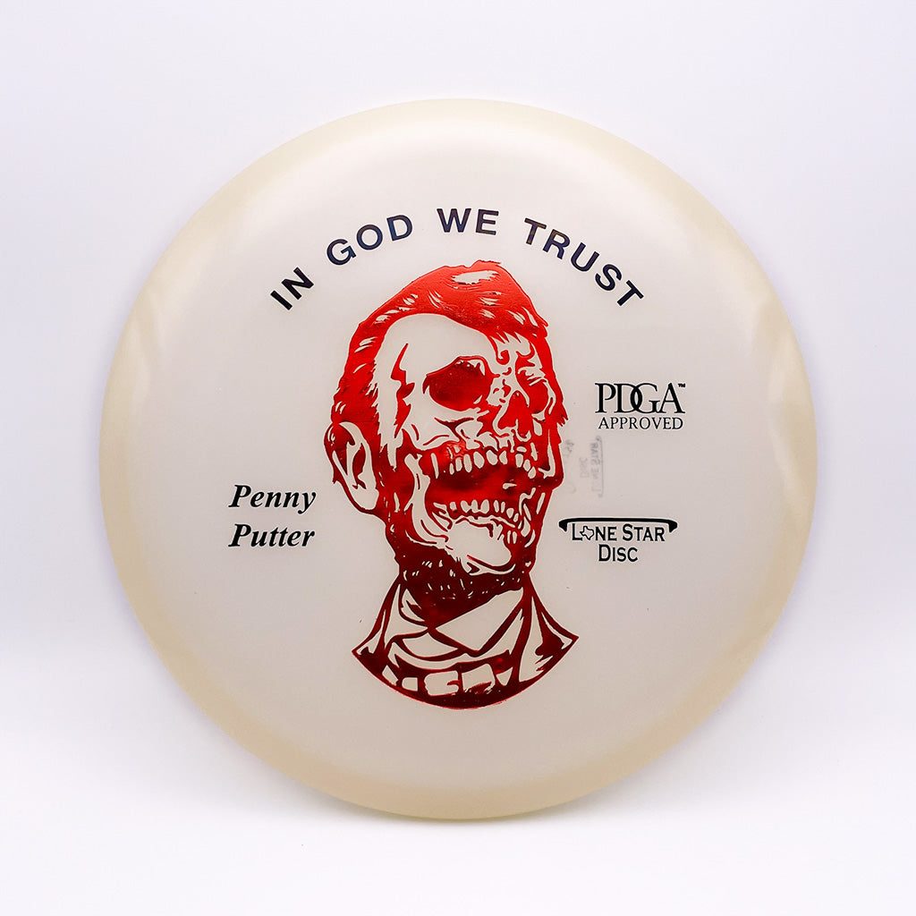 Lone Star Disc Zombie Abe Glow Penny Putter