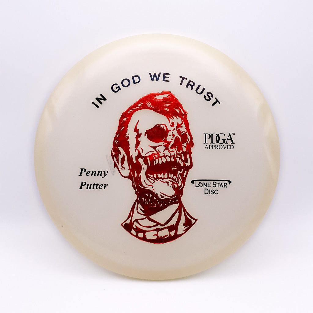 Lone Star Disc Zombie Abe Glow Penny Putter