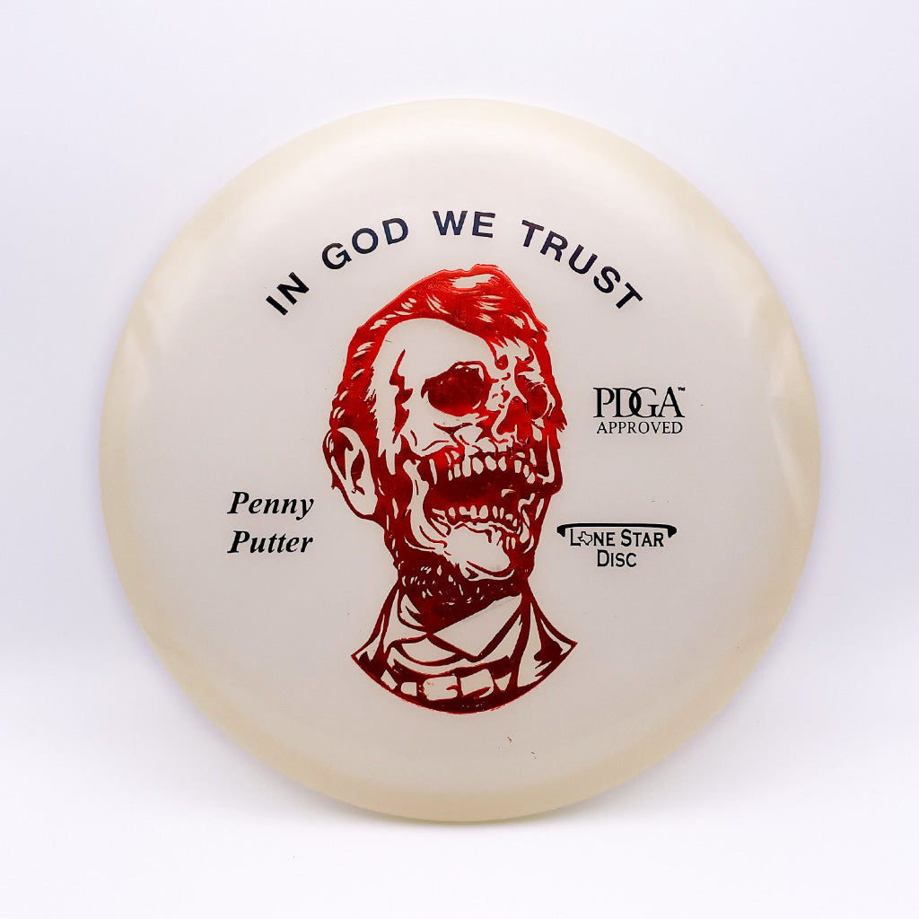 Lone Star Disc Zombie Abe Glow Penny Putter