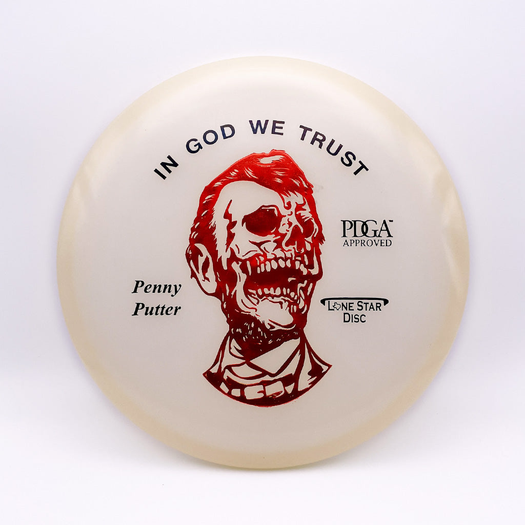 Lone Star Disc Zombie Abe Glow Penny Putter