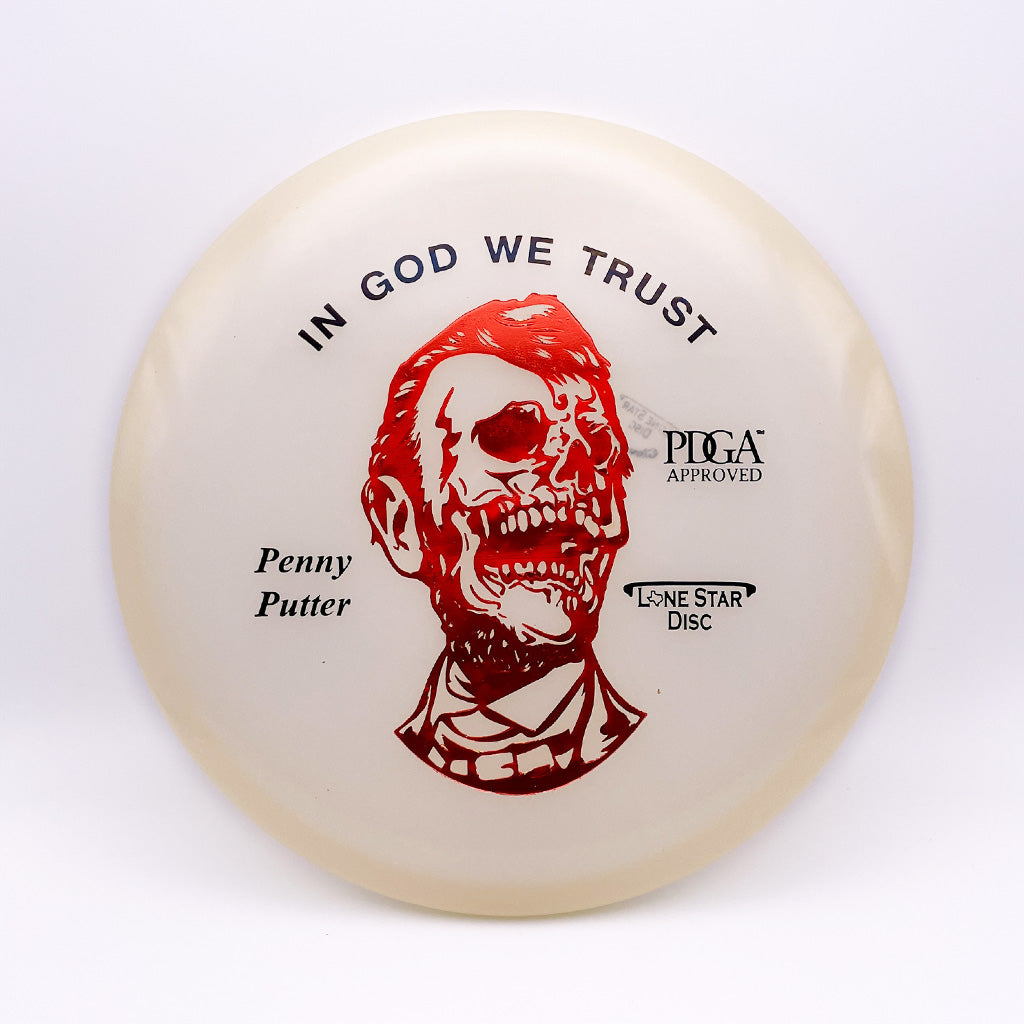 Lone Star Disc Zombie Abe Glow Penny Putter