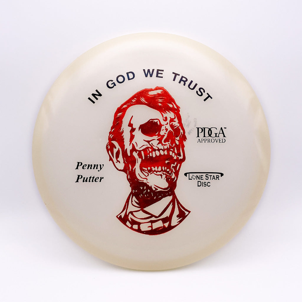 Lone Star Disc Zombie Abe Glow Penny Putter