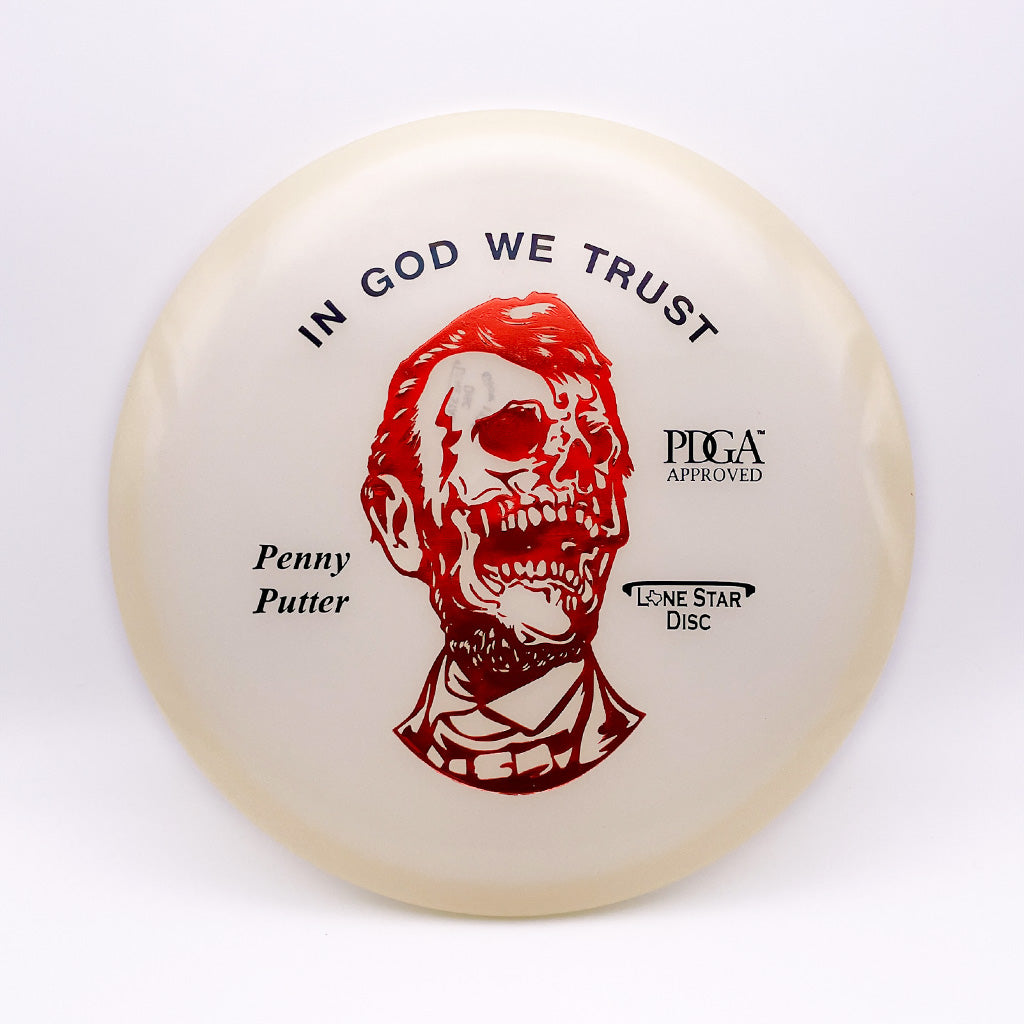 Lone Star Disc Zombie Abe Glow Penny Putter