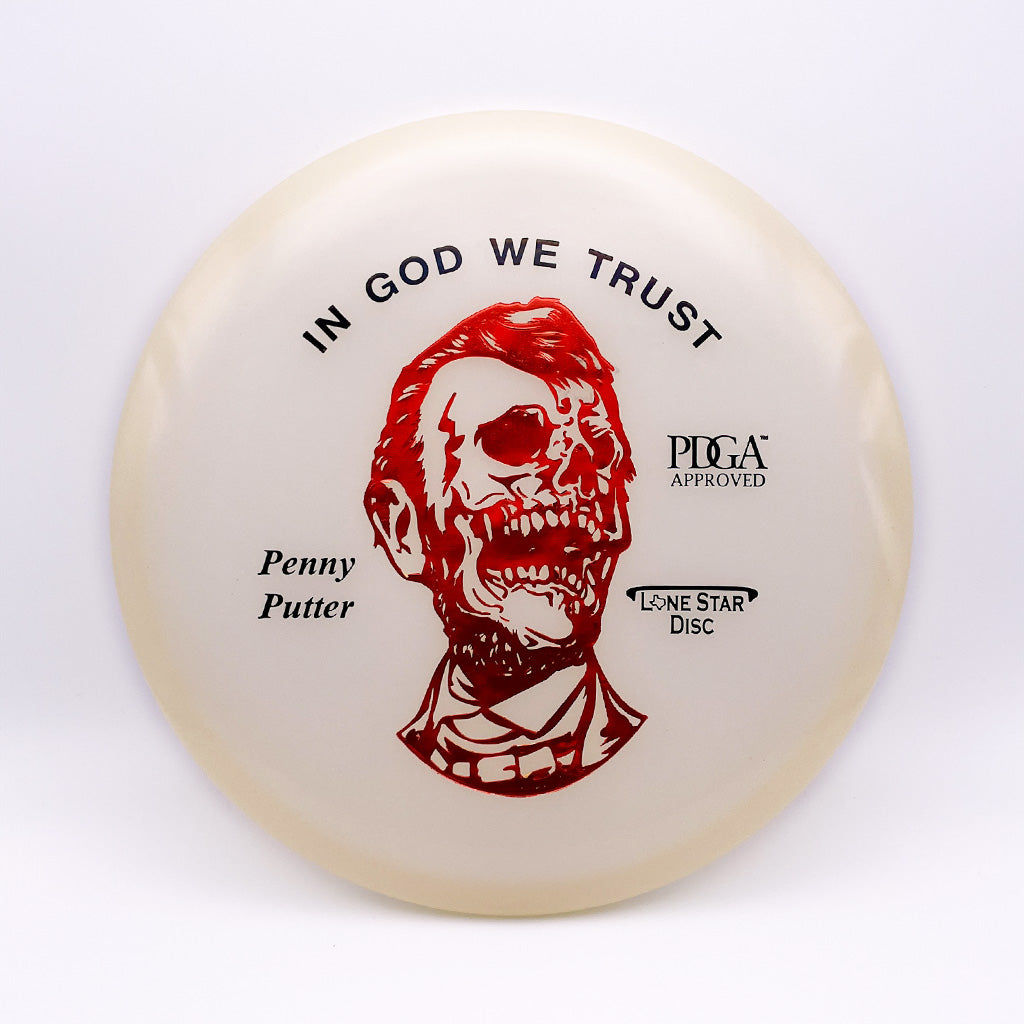 Lone Star Disc Zombie Abe Glow Penny Putter