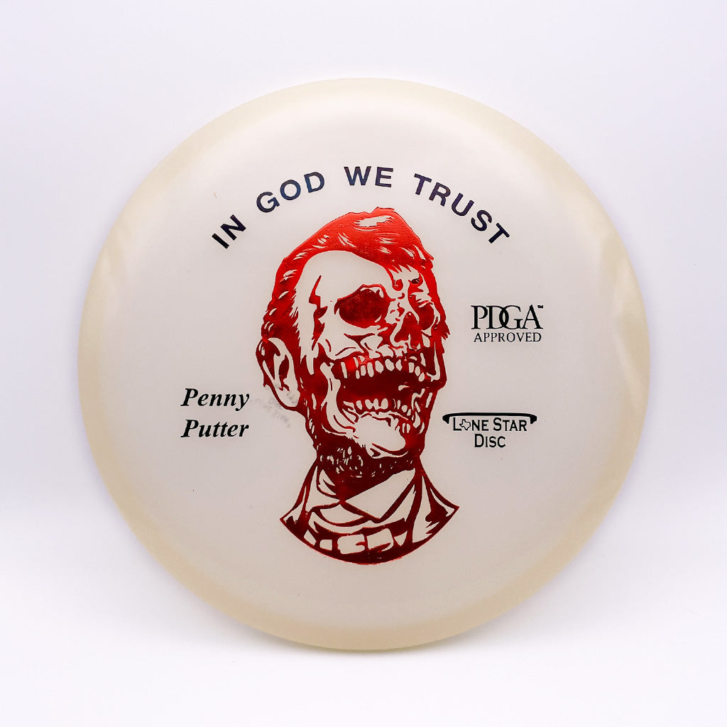 Lone Star Disc Zombie Abe Glow Penny Putter