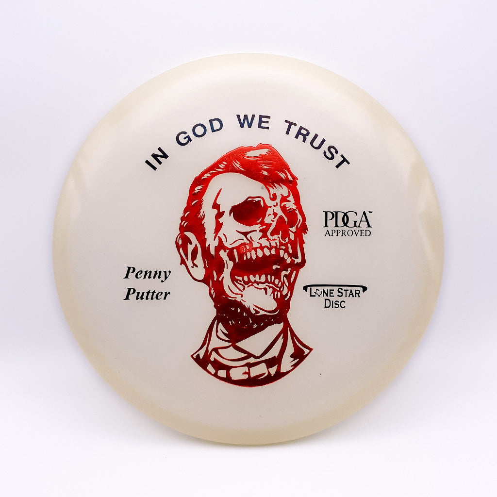 Lone Star Disc Zombie Abe Glow Penny Putter