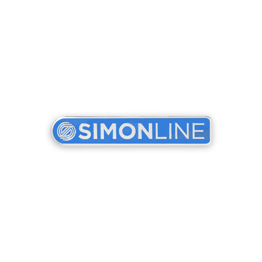 Simon Line Enamel Pin