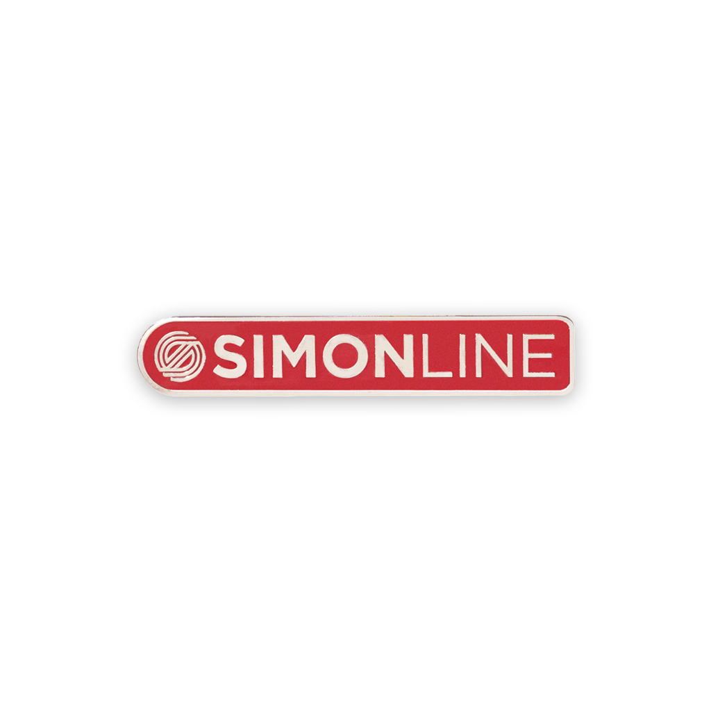 Simon Line Enamel Pin