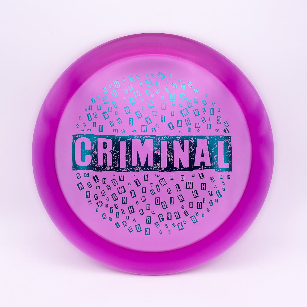 Dynamic Discs Lucid Ice Criminal with Ransom Stamp