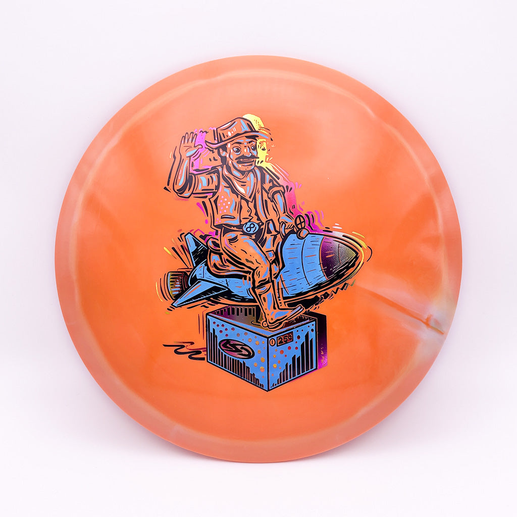 Lone Star Disc Alpha Mockingbird with Ride 'Em Rocket Cowboy Stamp