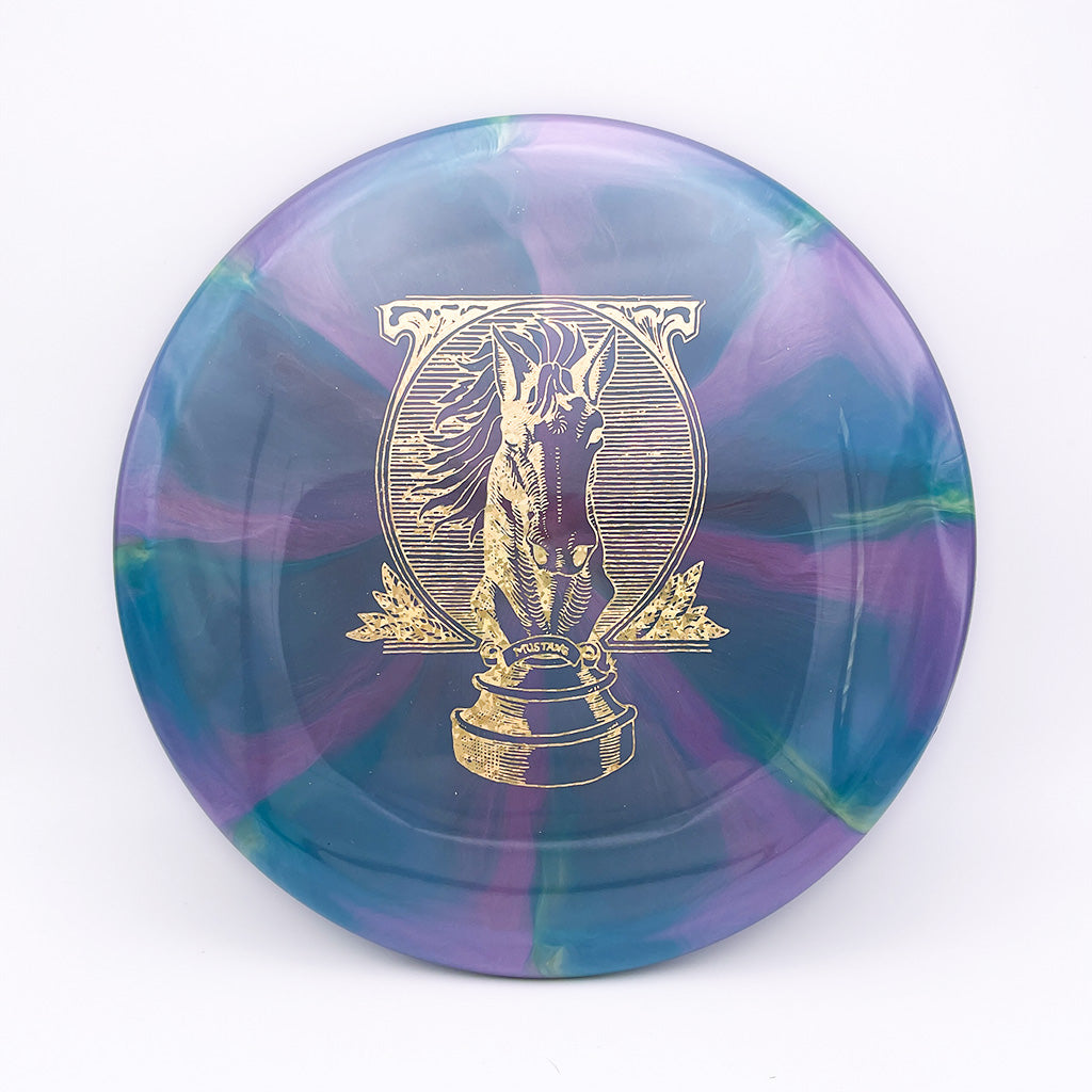 Mint Discs Swirly Sublime Mustang with the Portrait of a Knight Stamp