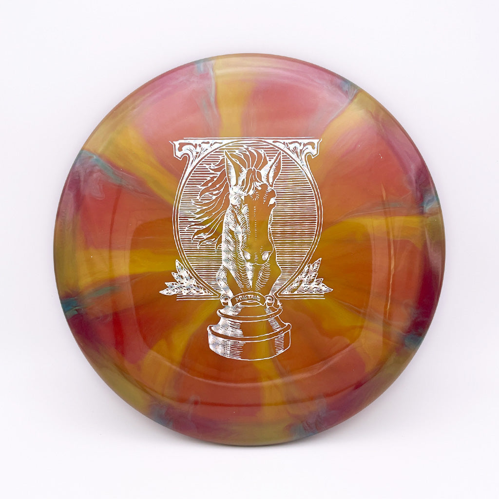Mint Discs Swirly Sublime Mustang with the Portrait of a Knight Stamp